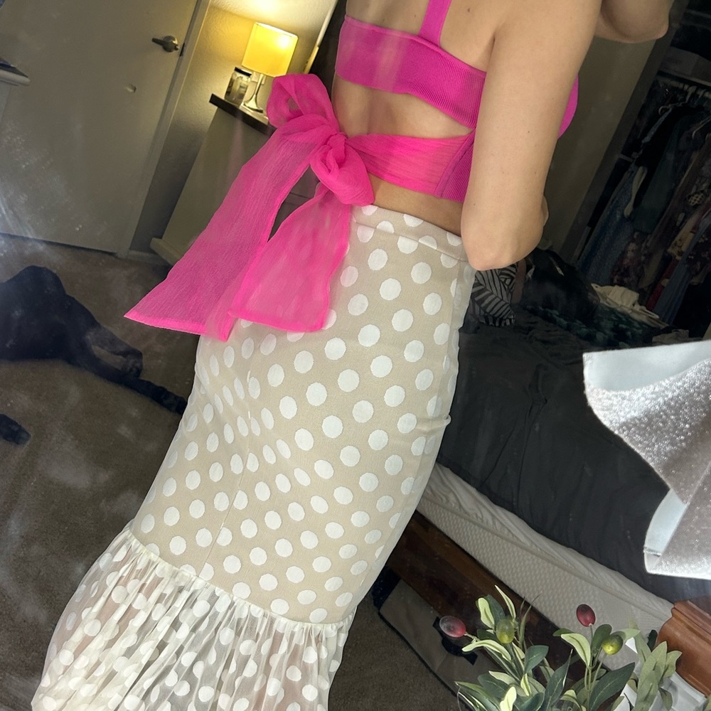 Hot pink summer crop top